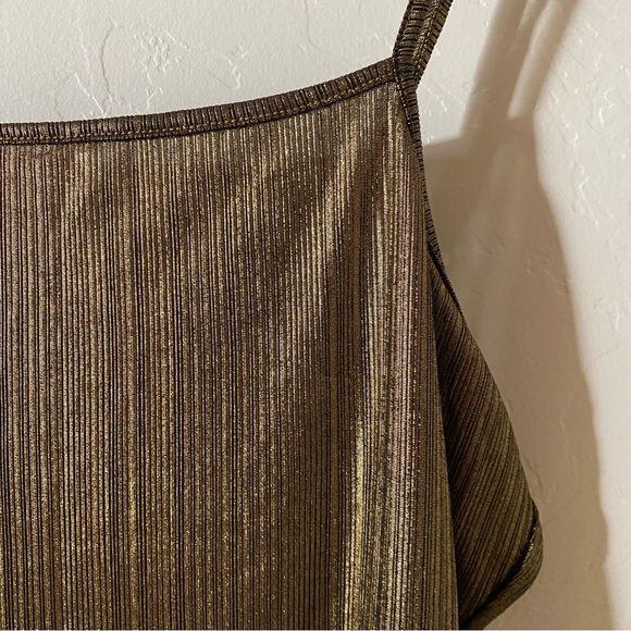 Gold Mini Dress Size Medium - Picture 9 of 14